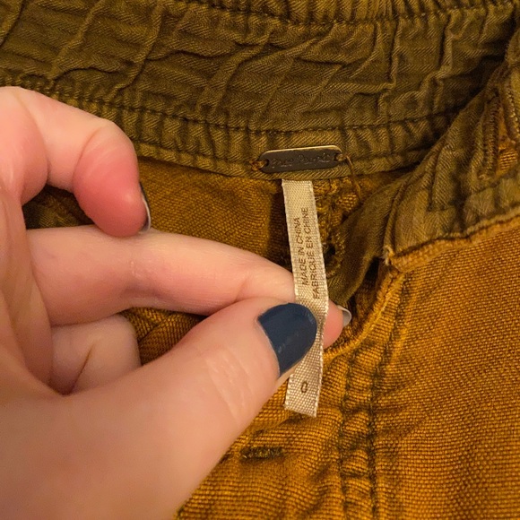 Free People | Slouchy Pants | Size 0 | Mustard - Picture 2 of 5